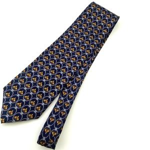 Bergamo New York Men's Palace Old Flower Silk Necktie